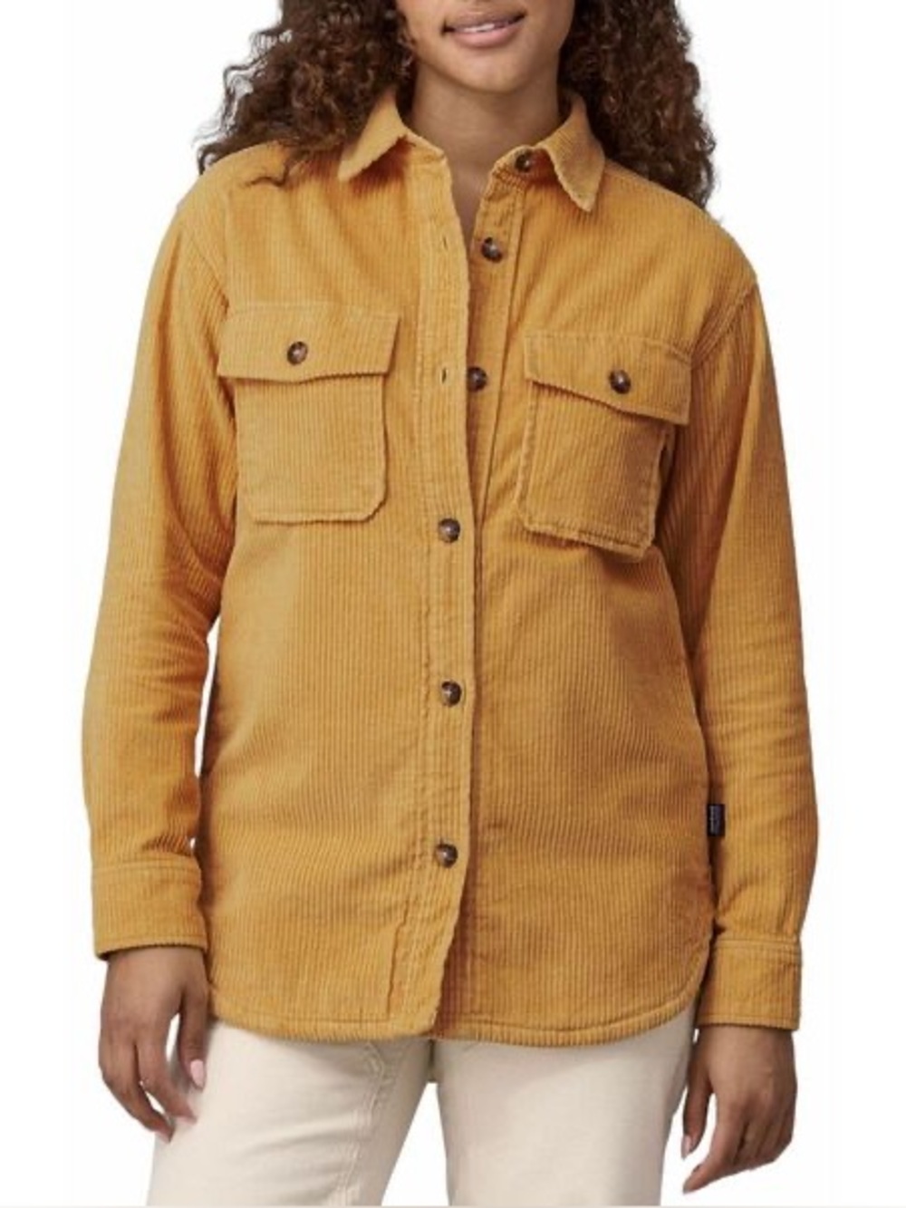 NWOT Patagonia Beeswax Yellow Corduroy Overshirt Jacket Shacket Size Small